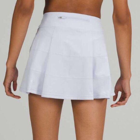 Women Lululemon Pace Rival Mid-Rise Skirt *Long Yoga Tennis in Pastel Blue 6 - Picture 2 of 6